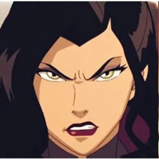 😡 Asami Sato The Legend of Korra Asami Sato, La Légende de Korra, Personnage, Série animée, Série TV telegram sticker