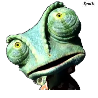 😱 Ериъ Chamäleon, Tier, Cartoon, Reptil telegram sticker
