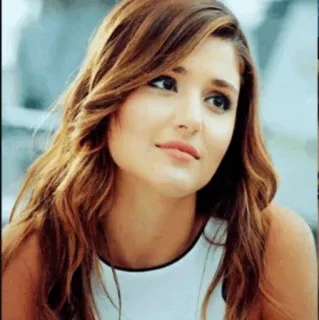 😍 portrait, woman, person, brunette, hande ercel telegram sticker
