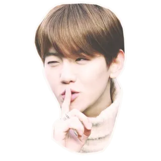 🤫 shhh, silencio, callar, dedo, retrato whatsapp sticker