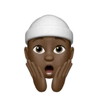😱 Emoji, Choque, Surpresa, Rosto, Expressão telegram sticker