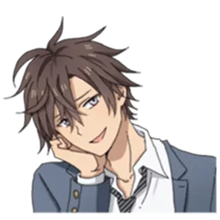 😏 anime, sticker, cute, kawaii telegram sticker