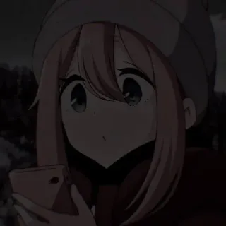 🐝 Anime, Mädchen, Süß, Winter, Mütze, Handy telegram sticker
