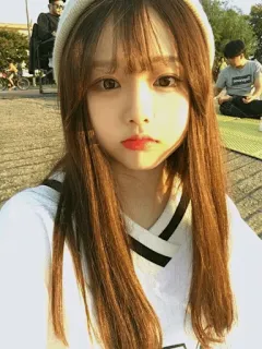 🍓 selfie, woman, girl, portrait, asian telegram sticker