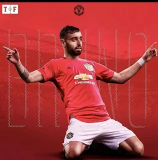 📍 Bruno Fernandes Calcio, Calciatore, Giocatore, Bruno Fernandes, Manchester United telegram sticker
