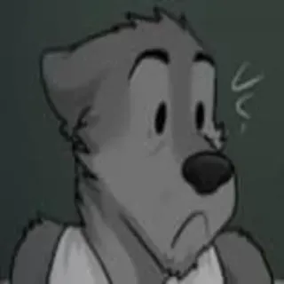 😳 anthropomorphic, furry, expression, cartoon, illustration whatsapp sticker
