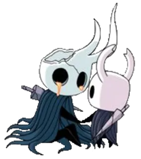 😢 The Knight Hollow Knight Hollow Knight, juego, personaje, El Caballero, aventura telegram sticker