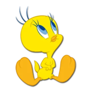 🙄 Tweety Bird Kreskówka, Ptak, Żółty, Warner Bros, Looney Tunes, Tweety telegram sticker