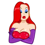 Jessica Rabbit telegram stickers