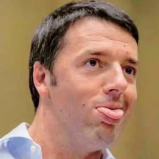 😛 Matteo Renzi politico, Italia, governo, divertente, Renzi telegram sticker
