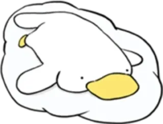 😕 kaczka, zwierzę, słodki, kreskówka telegram sticker