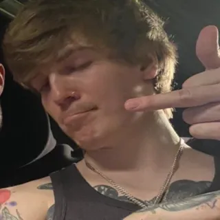 🖕 pessoa, tatuagem, gesto ofensivo, dedo do meio telegram sticker