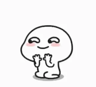 😂 Desenho animado, Fofo, Kawaii, Feliz, Simples, Minimalista whatsapp sticker