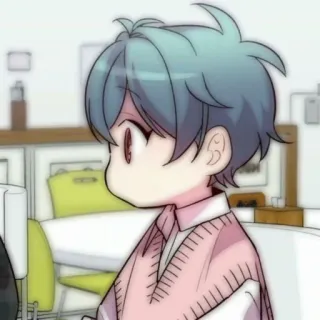 💬 Anime, Dibujos animados, Personaje, Chico, Lindo, Retrato telegram sticker