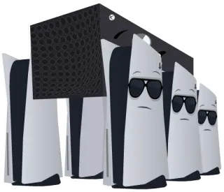 😎 xbox, playstation, gaming, consoles, meme whatsapp sticker