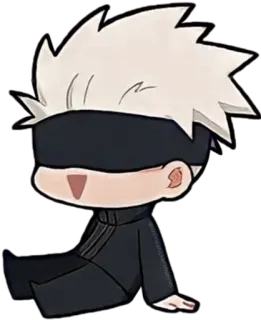 😄 Satoru Gojo Jujutsu Kaisen Anime, Manga, Gojo, Jujutsu Kaisen, Chibi, Personnage telegram sticker