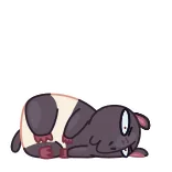 😒 animale, porcellino d'India, carino, cartone animato, animale domestico, roditore, personaggio telegram sticker