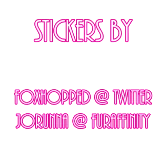 💖 STICKERS BY FOXHOPPED @ TWITTER JORUNNA @ FURAFFINITY adesivi, twitter, fur affinity, fox hopped, jorunna, social media telegram sticker