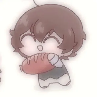 🧸 lucu, chibi, roti, makanan, kawaii, kartun telegram sticker