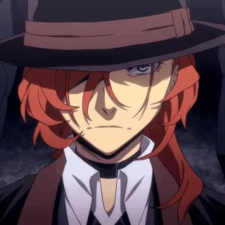 🥃 Chuuya Nakahara Bungou Stray Dogs Anime, Charakter, Hut, Manga, Chuya, Bungou Stray Dogs telegram sticker