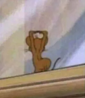 😏 Jerry Mouse Tom and Jerry Jerry, Souris, Tom et Jerry, Dessin animé, Animé telegram sticker