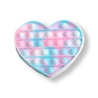 ❤️ Pop it, 玩具, 爱心, 指尖玩具, 缓解压力, 粉彩 telegram sticker