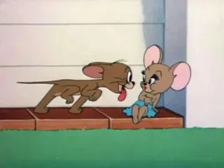 😘 Jerry Mouse Tom and Jerry dessin animé, souris, animé, classique, drôle, humour whatsapp sticker