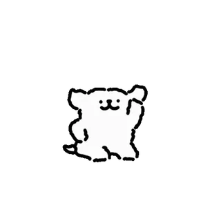 💬 fofo, animal, personagem, desenho animado, adesivo, amigável, acenando whatsapp sticker