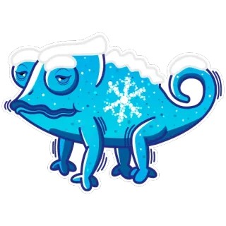 Chameleon @stickersb2b telegram stickers