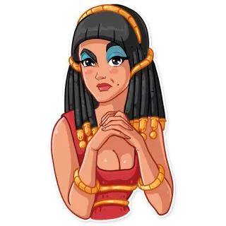 🤔 Cleopatra Cleopatra, Mesir, Mesir Kuno, Ratu, Tokoh Sejarah telegram sticker