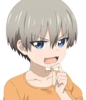 😏 Uzaki Hana Uzaki-chan Wants to Hang Out! Аниме, Манга, Uzaki-chan Wants to Hang Out!, Удзаки Хана, милый, каваи, Вайфу telegram sticker