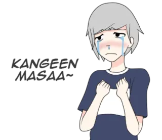 😭 плач, грустный, аниме, мультфильм, эмоциональный, слёзы whatsapp sticker