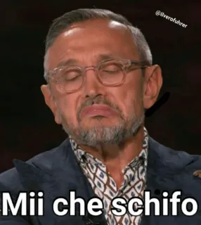 🤮 Mii che schifo italiano, expressão, rosto, meme, engraçado, reação telegram sticker