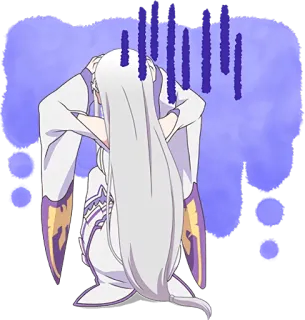 EMT! Emilia's Seriously an Angel :: @line_stickers telegram stickers