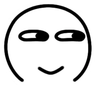 😒 脸, 表情, 坏笑, 表情包, 反应, 搞笑, 幽默 telegram sticker