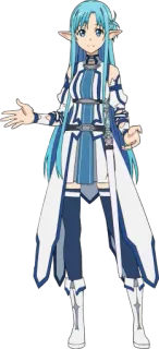🤗 Asuna Sword Art Online anime, manga, sword art online, asuna, elf telegram sticker