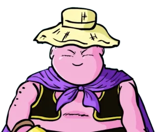 ☺️ Majin Buu Dragon Ball Z маджин бу, аниме, драгонболл зет, персонаж, наклейка telegram sticker