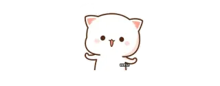 😇 かわいい, 猫, 動物, 可愛い, 桃 telegram sticker