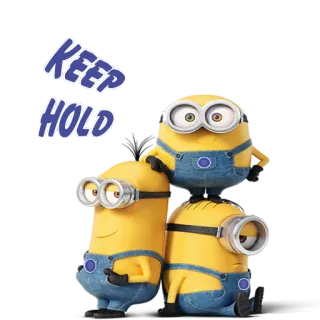 💪 Minions KEEP
HOLD มินเนี่ยน, การ์ตูน, ยึดไว้, ตลก, ตัวละคร telegram sticker