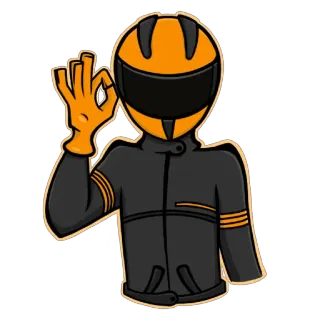 Мотоциклист telegram stickers