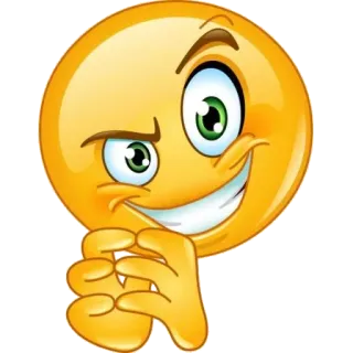 😈 emoji, smirk, plotting, devious, expression telegram sticker