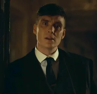😐 Thomas Shelby Peaky Blinders Thomas Shelby, Peaky Blinders, Cillian Murphy, drama, crime, England telegram sticker