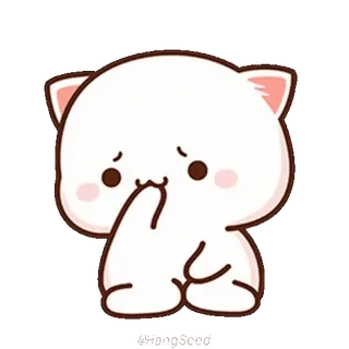 🙁 chat, mignon, kawaii, triste, animal whatsapp sticker