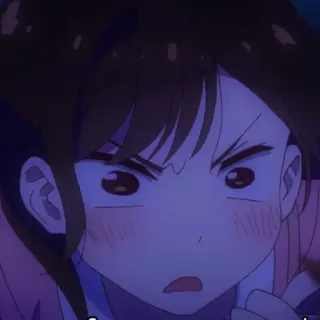 ❤️ Anime, En colère, Expression faciale, Dessin animé whatsapp sticker