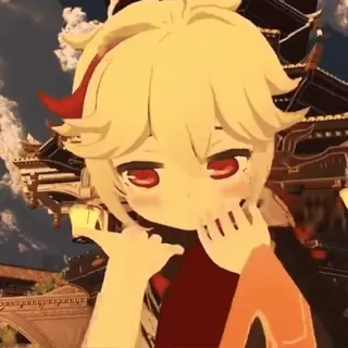 🤲 Kazuha Genshin Impact Anime, Kazuha, Genshin Impact, Personaggio, Gioco telegram sticker