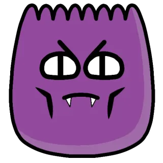 👿 Monster, Halloween, Lila, Wütend, Kreatur whatsapp sticker