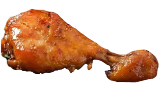 😃 jedzenie, kurczak, mięso, drób, udko kurczaka, pieczony kurczak telegram sticker