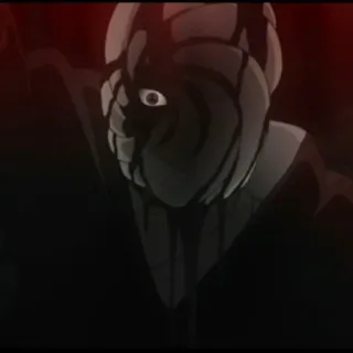 😡 Obito Uchiha Naruto anime, manga, villain, mask, ninja telegram sticker