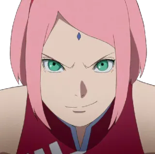 😏 Sakura Naruto Аниме, Сакура, Наруто, Стикер, Персонаж telegram sticker