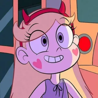 💫 Star Butterfly Star vs. the Forces of Evil dibujos animados, diablo, princesa, magia, sonriendo whatsapp sticker